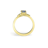 Cornflower Blue Sapphire Oak Ring