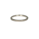 Dotted band in White Gold