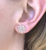 Star Earrings with Sapphire