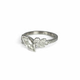 Marquise Sapphire and Diamond Ring