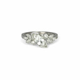 Marquise Sapphire and Diamond Ring