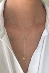 Citrine Oak Drop Pendant