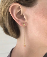 Citrine Oak Drop Earrings