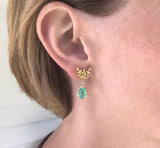 Emerald Drop Earrings
