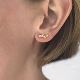 Oak Sprig Diamond Studs