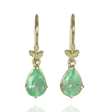 Emerald Oak Drop Earrings