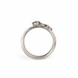 White Diamond Oak Branch Ring