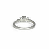 White Sapphire Oak Ring