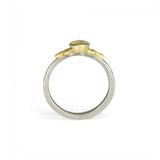 Yellow Sapphire Oak leaves Ring