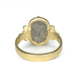 Cocoa Rose-Cut Diamond Ring