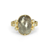 Cocoa Rose-Cut Diamond Ring