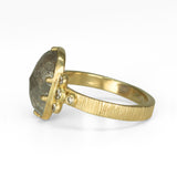Cocoa Rose-Cut Diamond Ring