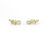 Oak Sprig Diamond Studs