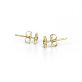 Quatrefoil Sapphire Ear Studs in 18ct Gold