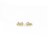 Mini Oak Diamond Studs
