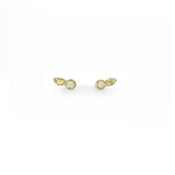 Mini Oak Diamond Studs