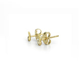 Mini Oak Diamond Studs