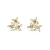 Sapphire Cluster Earstuds