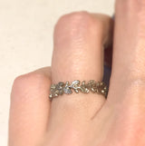Wreath Ring in White Gold