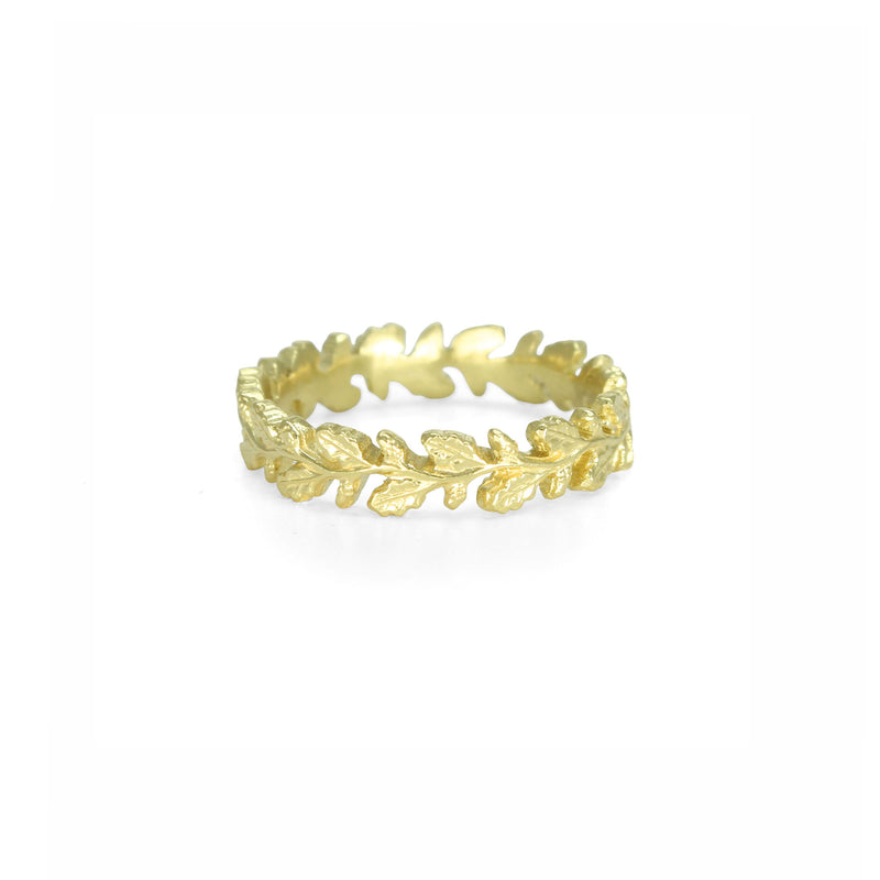 Gold Laurel Leaf Ring