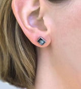 Bi-colour Tourmaline Ear studs