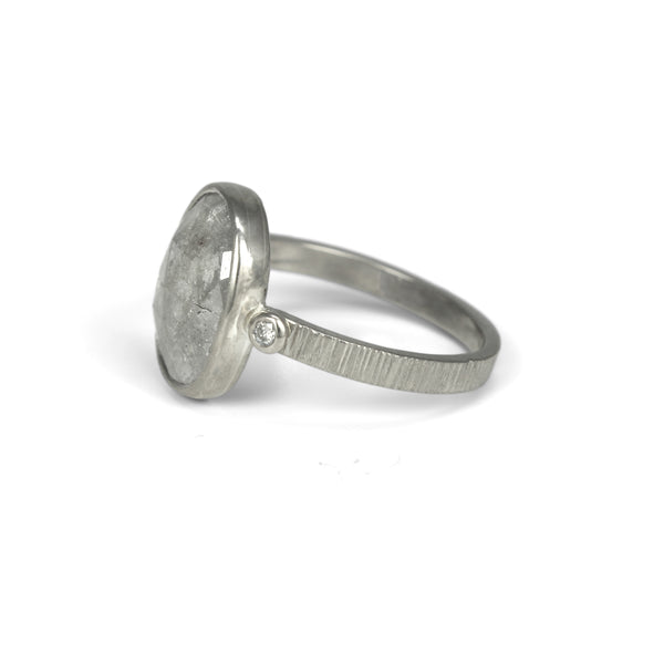 Light Grey Diamond Ring