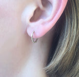 Oak Hoop Earrings
