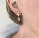 Twin Leaf Earrings